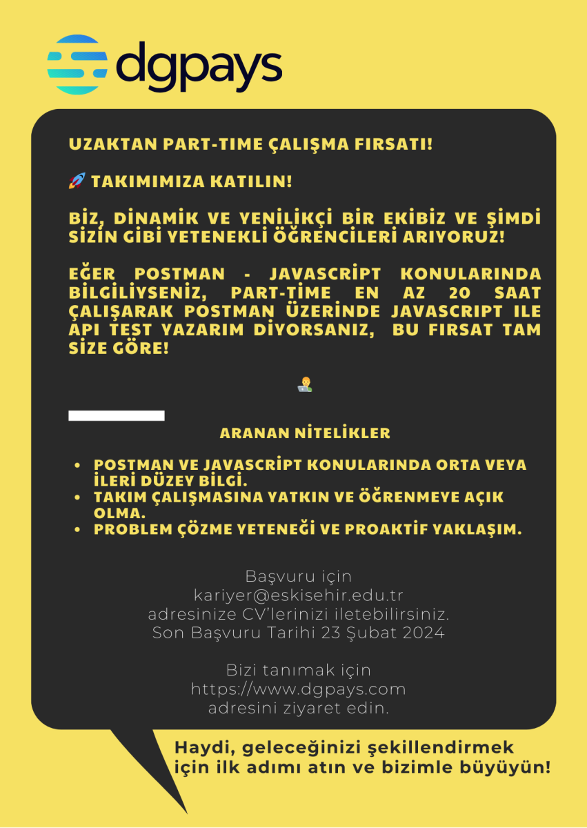 Mühendislik Staj başvuruları